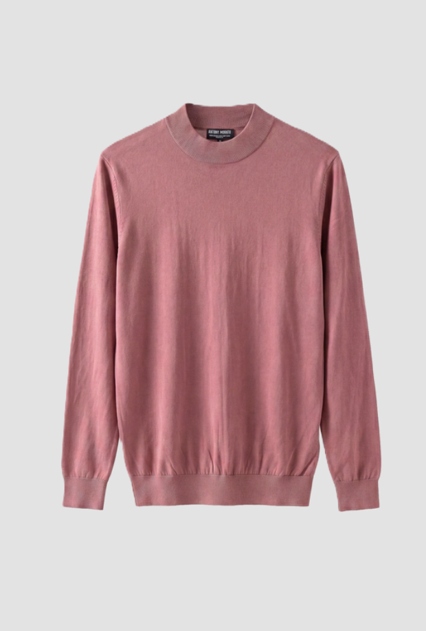 Maglia lupetto da uomo rosa cipolla 