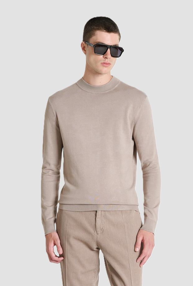 Maglia a lupetto da uomo mastice 