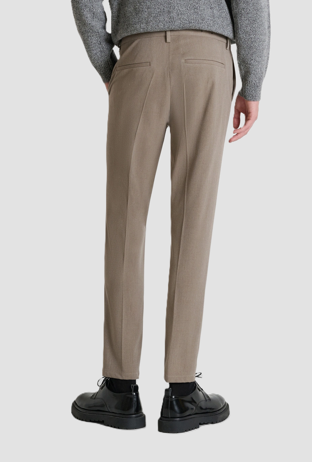 Pantalone Bryan slim fit uomo mastice 