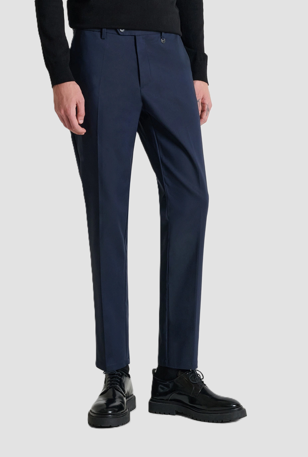Pantalone Bryan slim fit uomo blue marine 