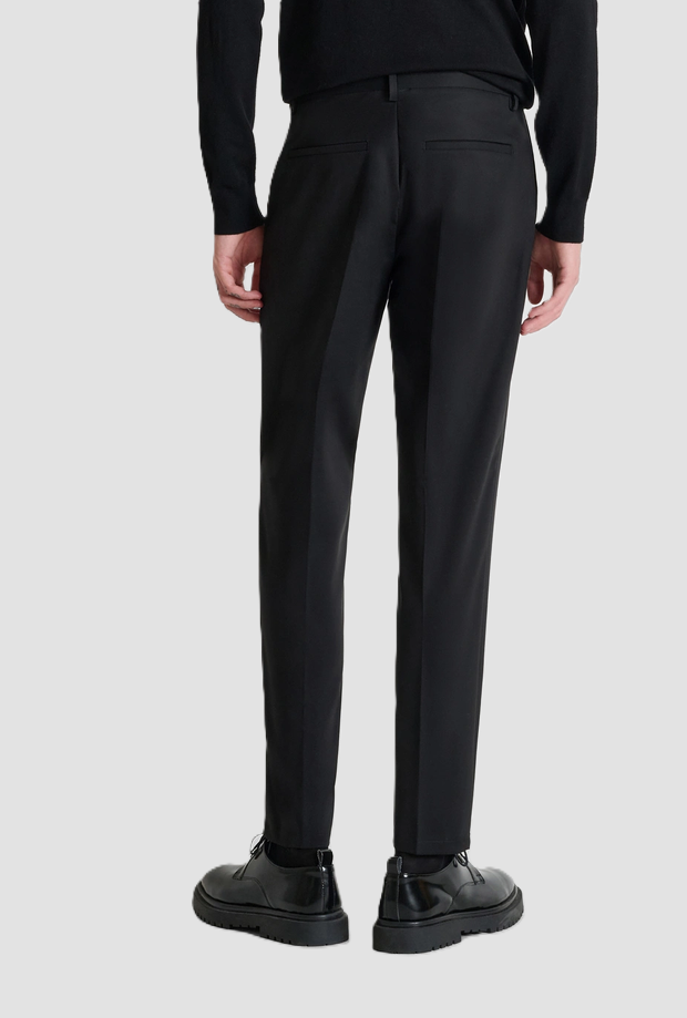 Pantalone Bryan slim fit da uomo nero 