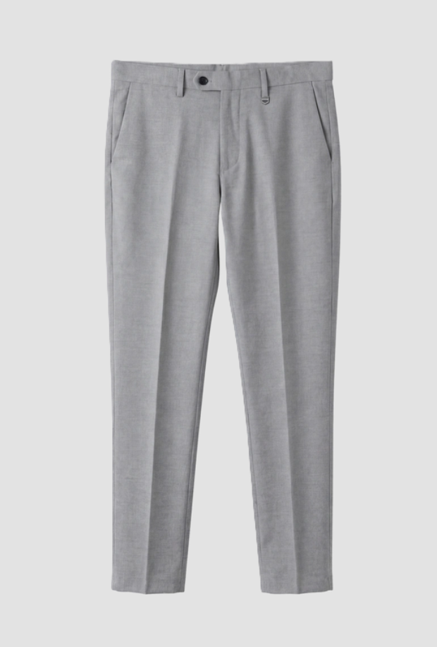 Pantalone Bryan slim fit da uomo grigio melange 