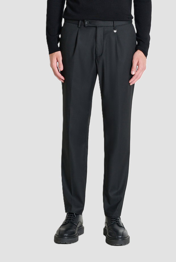 Pantalone Luis regular fit uomo nero 