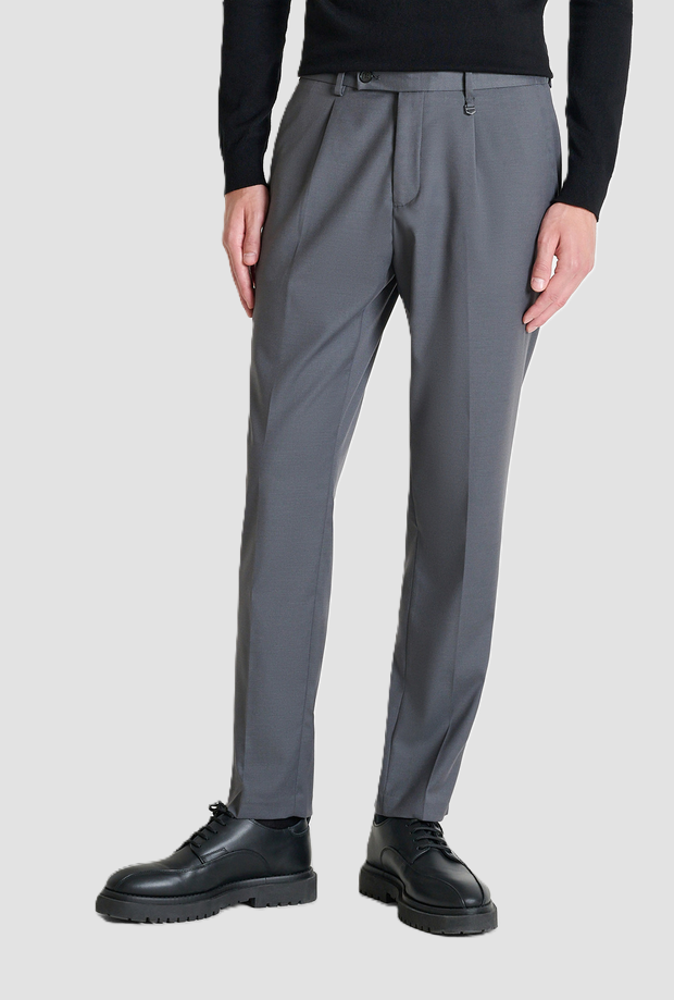 Pantalone Luis regular fit uomo grigio 