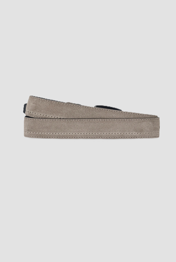 Cintura in camoscio bambino cammello 