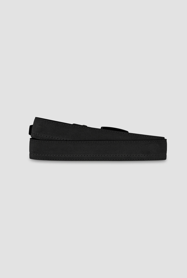 Cintura in camoscio bambino nero 