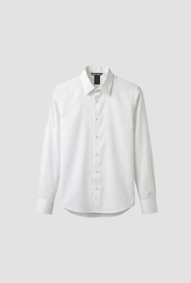 Camicia regular fit da bambino crema 