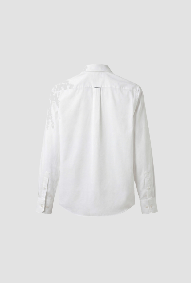 Camicia regular fit da bambino crema 