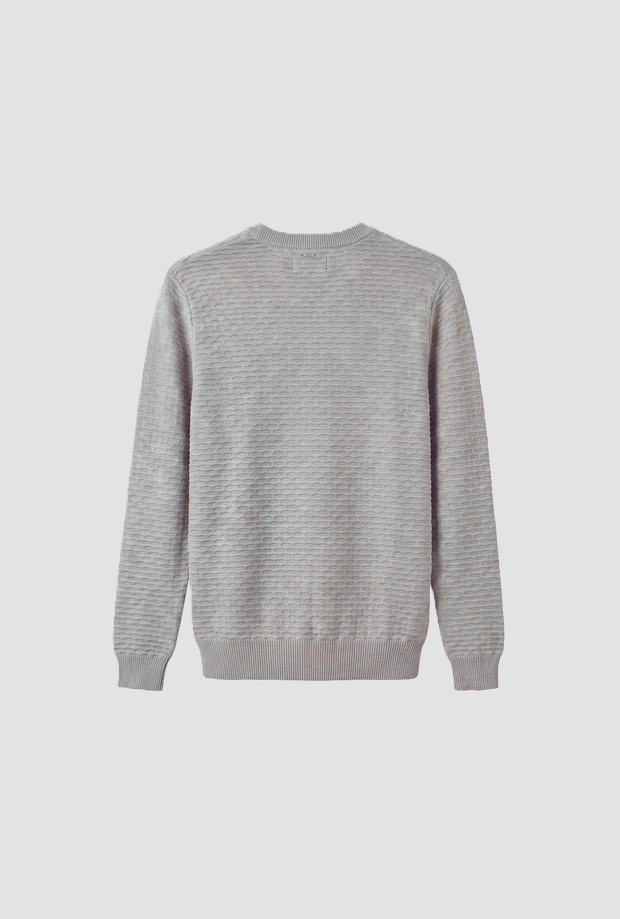 Maglia jacquard da bambino pietra 