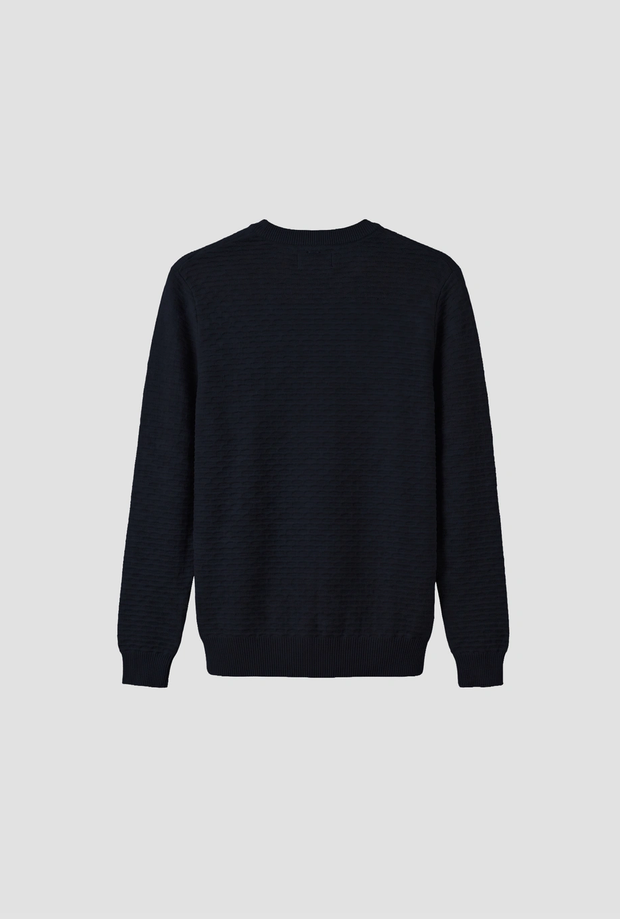 Maglia jacquard da bambino blue marine 