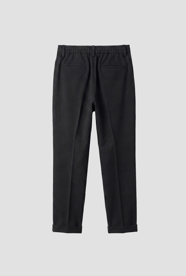 Pantalone regular fit da bambino nero 