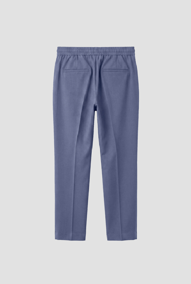 Pantalone misto lana da bambino indaco 