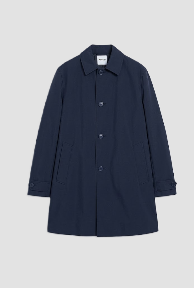 Cappotto monopetto uomo navy blue 