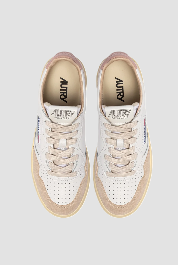 Scarpe Medalist Low donna bianco-rosa-beige 
