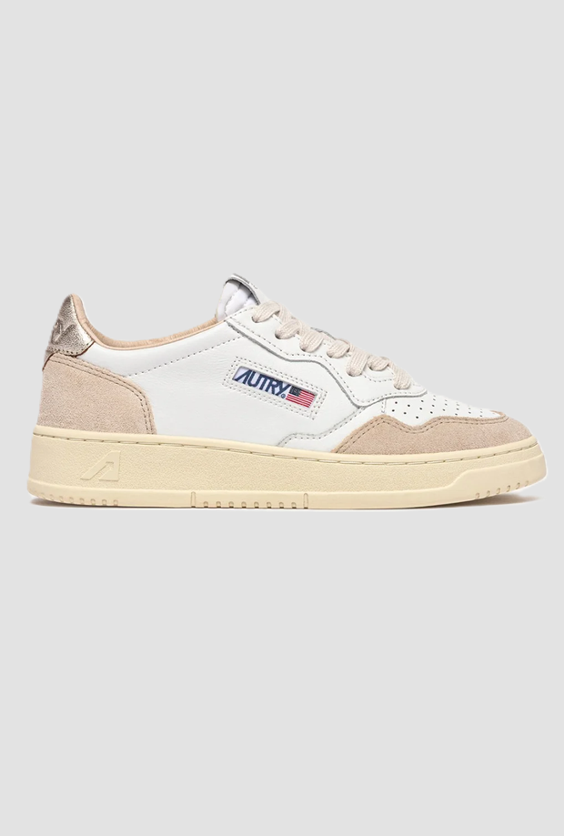 Scarpe Medalist Low donna bianco-oro-beige 