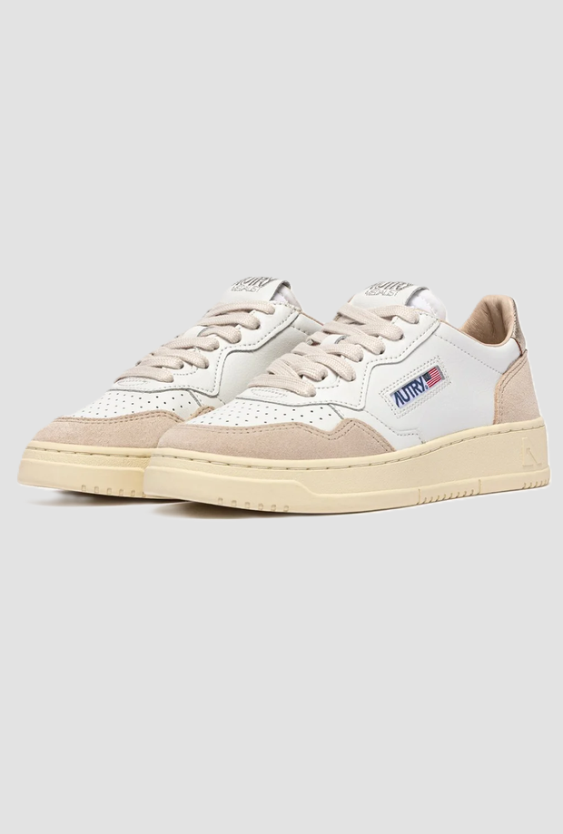 Scarpe Medalist Low donna bianco-oro-beige 