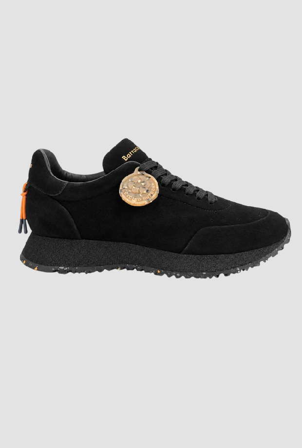 Scarpe in camoscio uomo nero 