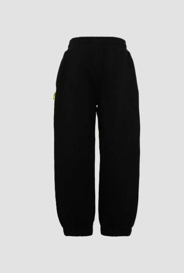 Pantalone con logo bambino nero 