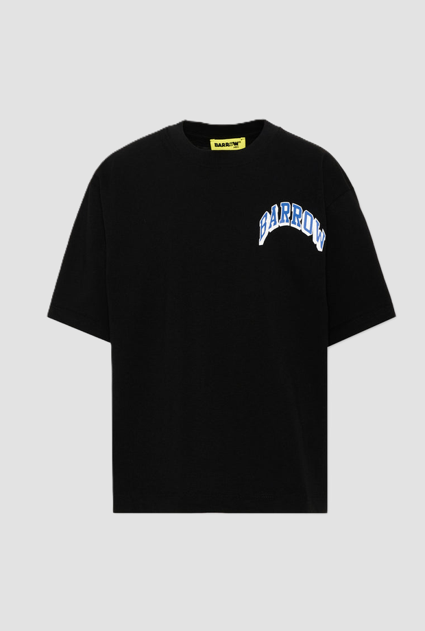 T-shirt con stampa posteriore bambino nero 