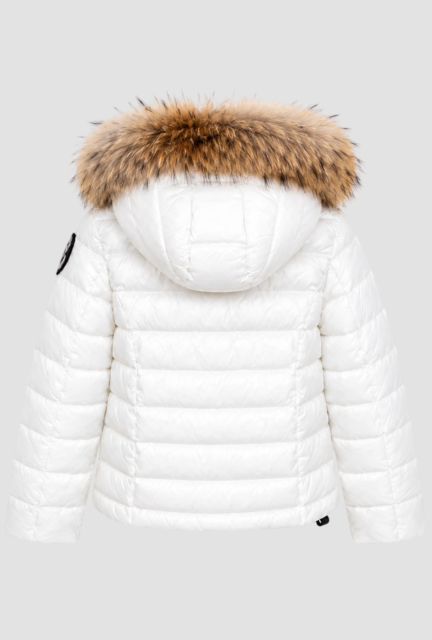Giubbino Ivory Junior da bambina bianco 
