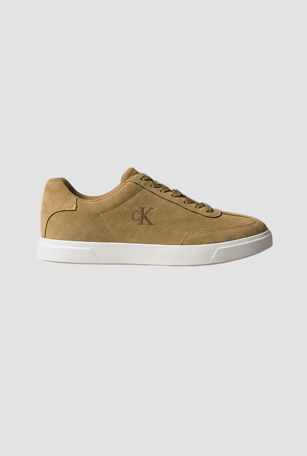 Scarpe in camoscio da uomo beige 