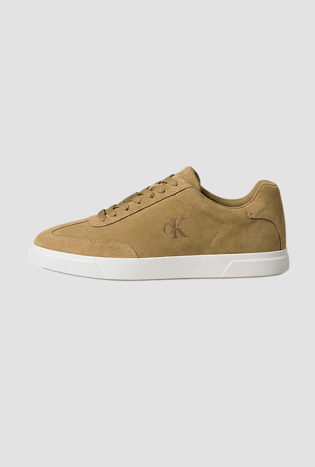 Scarpe in camoscio da uomo beige 