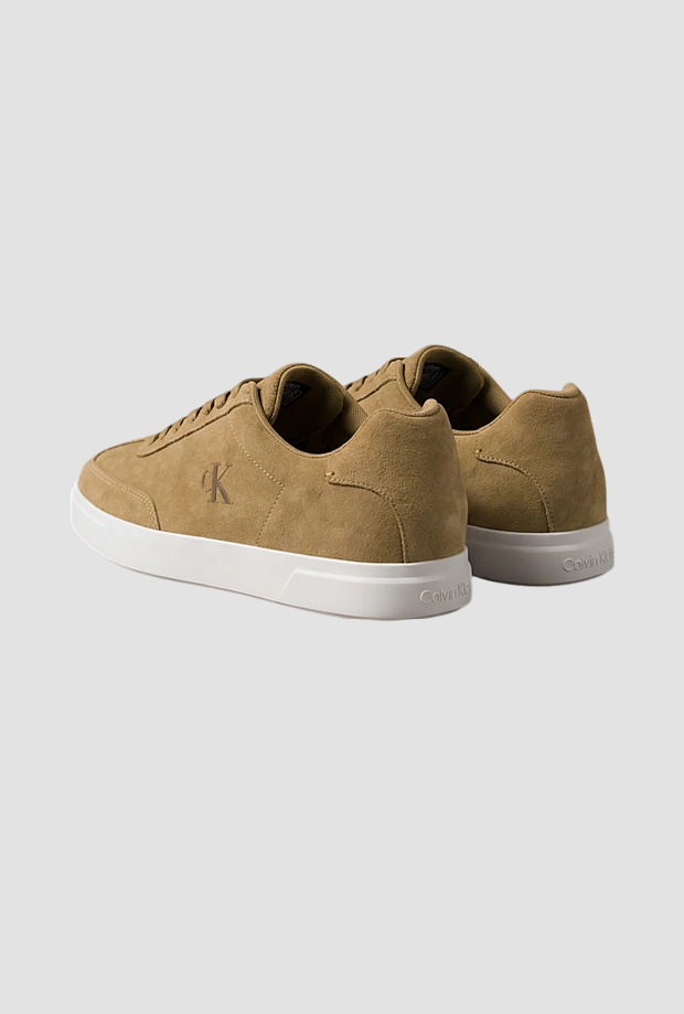 Scarpe in camoscio da uomo beige 