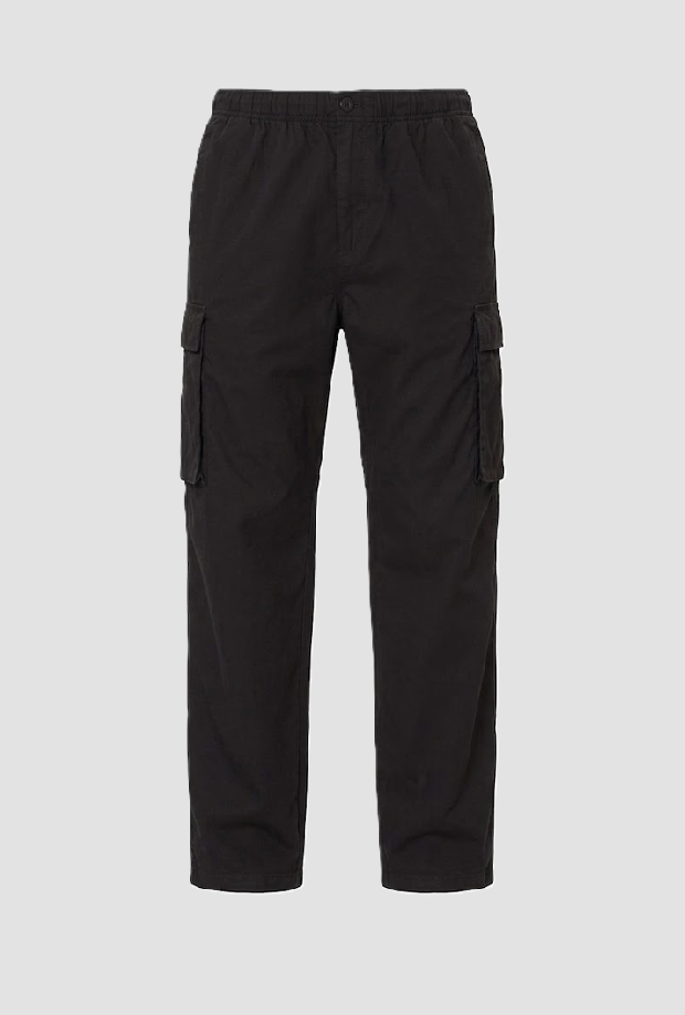 Pantalone cargo da uomo nero 