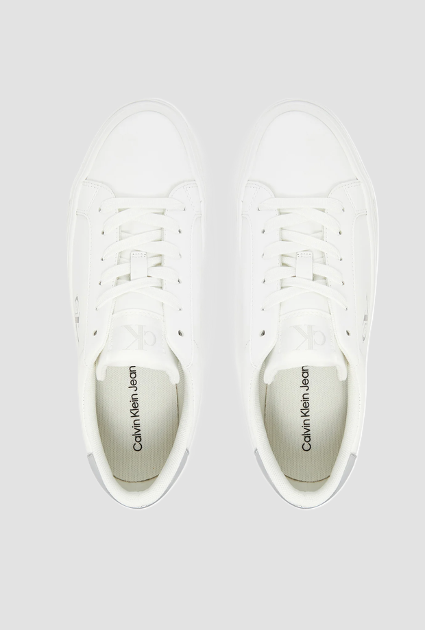 Scarpe con logo donna bianco-silver 
