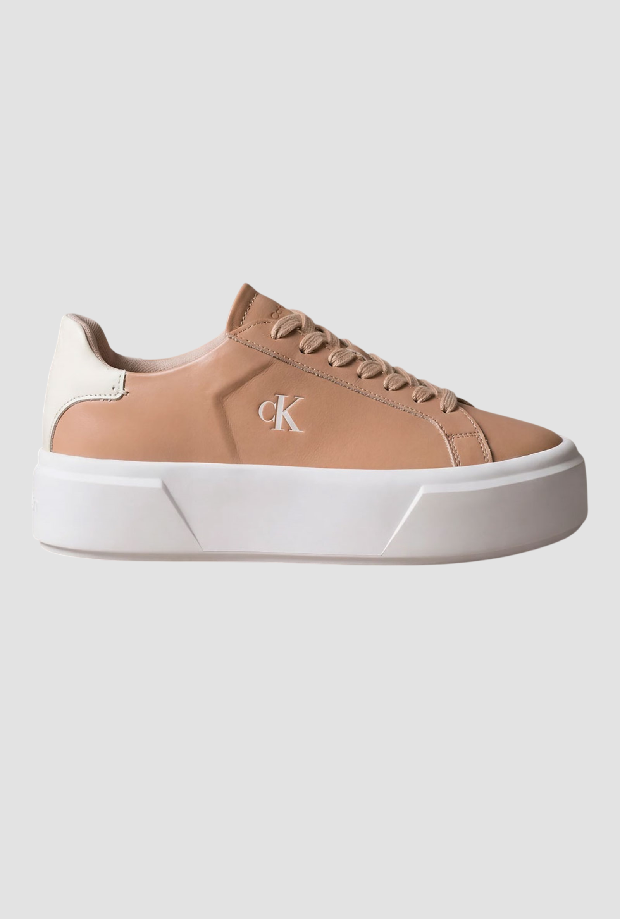 Scarpe con platform donna cipria 