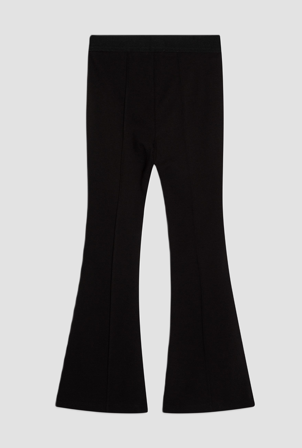 Pantalone flare da bambina nero 