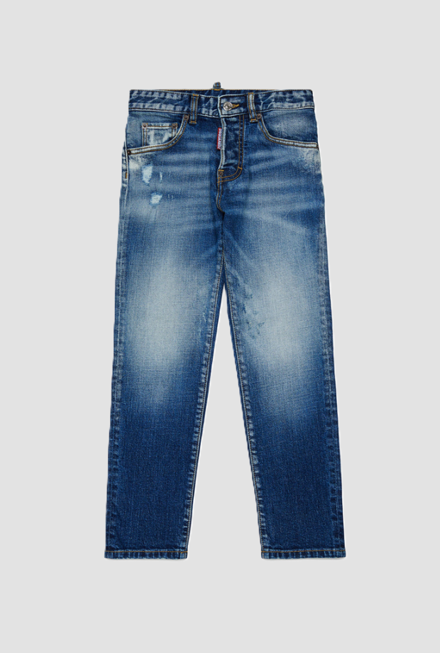 Jeans bambino blu medio 