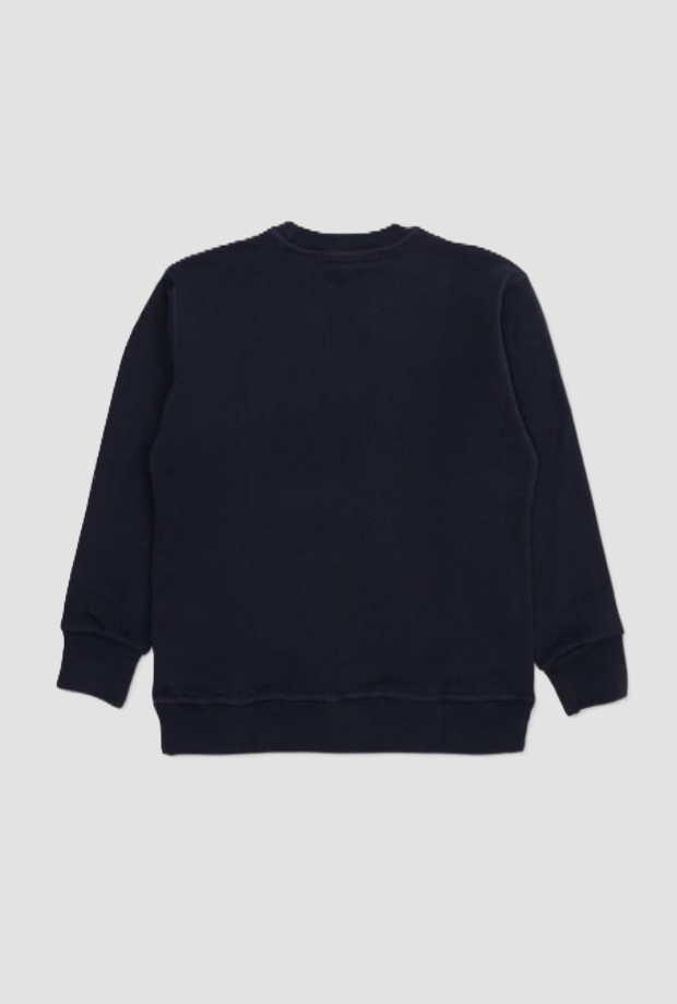 Felpa girocollo bambino blu 