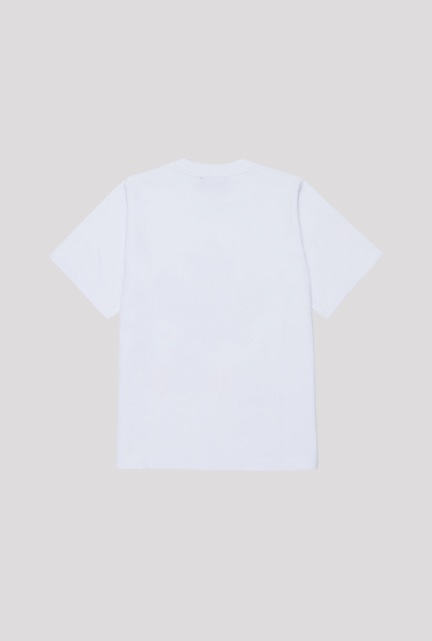 T-shirt con logo bambino bianco 