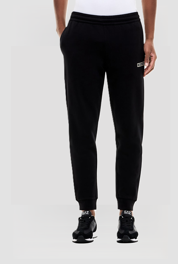 Pantalone jogger slim fit da uomo nero 