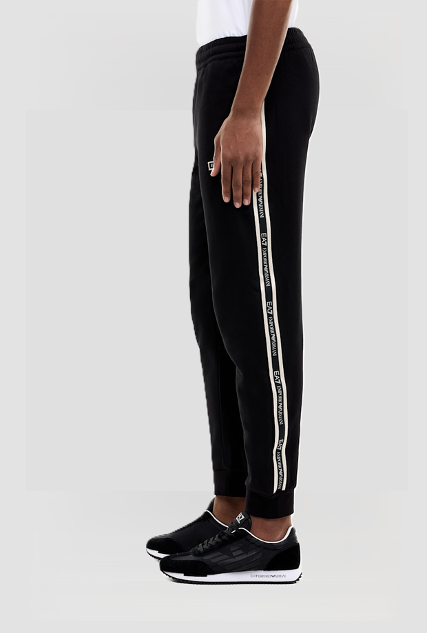 Pantalone jogger slim fit da uomo nero 
