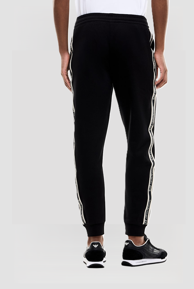 Pantalone jogger slim fit da uomo nero 