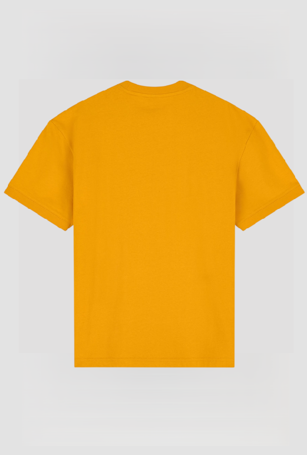 T-shirt con logo da uomo giallo 