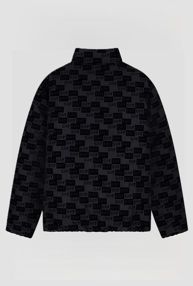 Bomber con cappuccio da uomo nero 