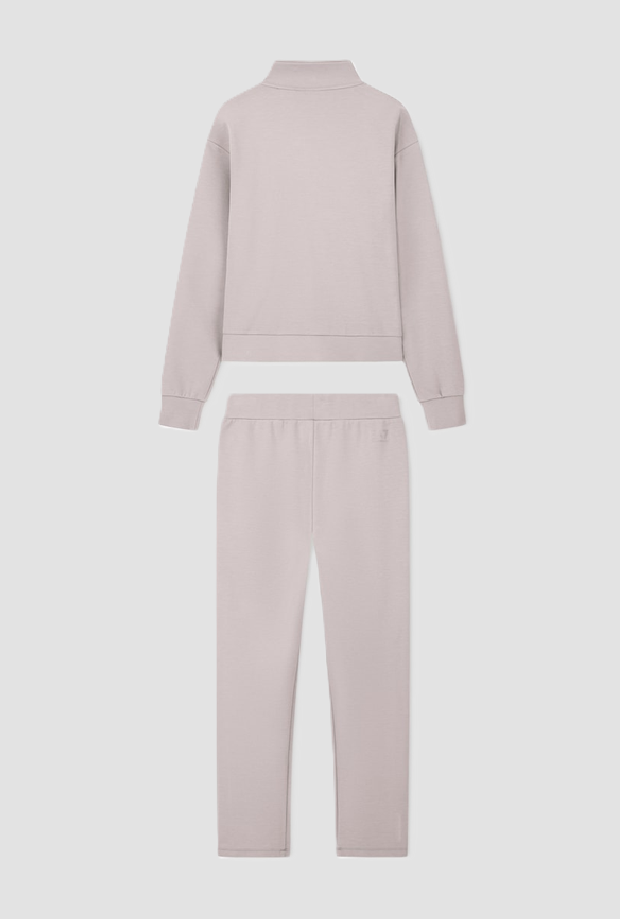 Tuta con bande logate da donna grigio 