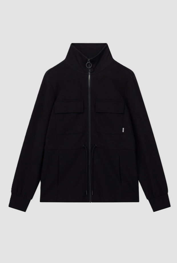 Felpa full zip da donna nero 