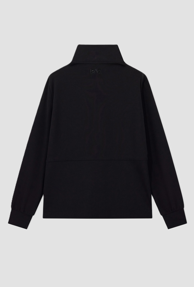 Felpa full zip da donna nero 
