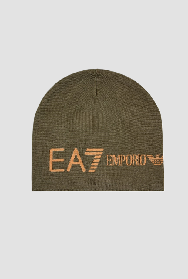 Cappello con logo unisex verde 