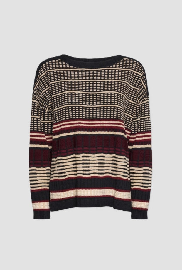 Maglia a fantasia donna multicolor 