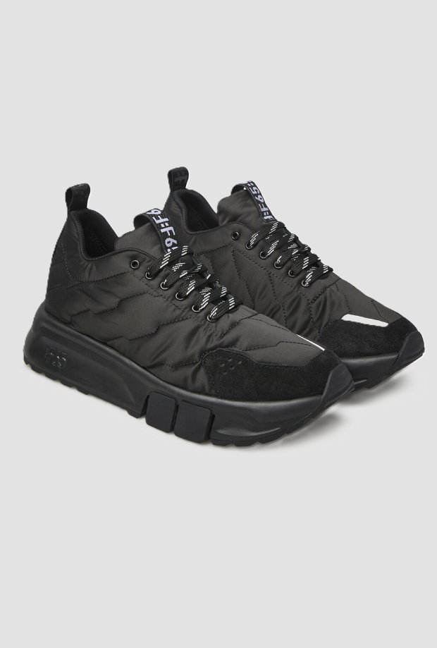 Scarpe in tessuto tecnico donna nero 