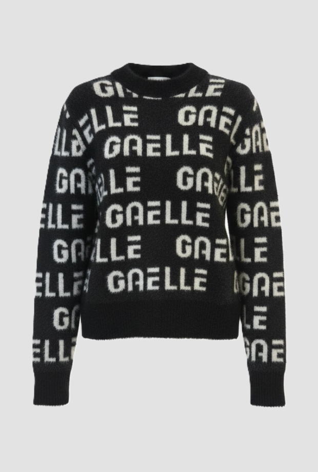 Pullover con personalizzazione donna nero 