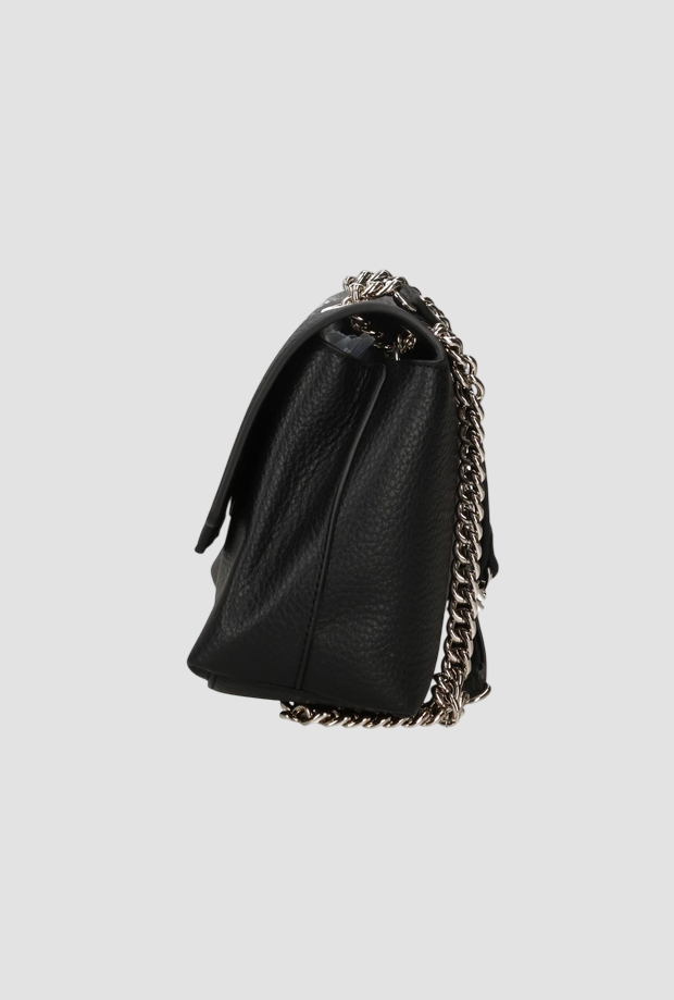 Borsa con tracolla a catena donna nero 