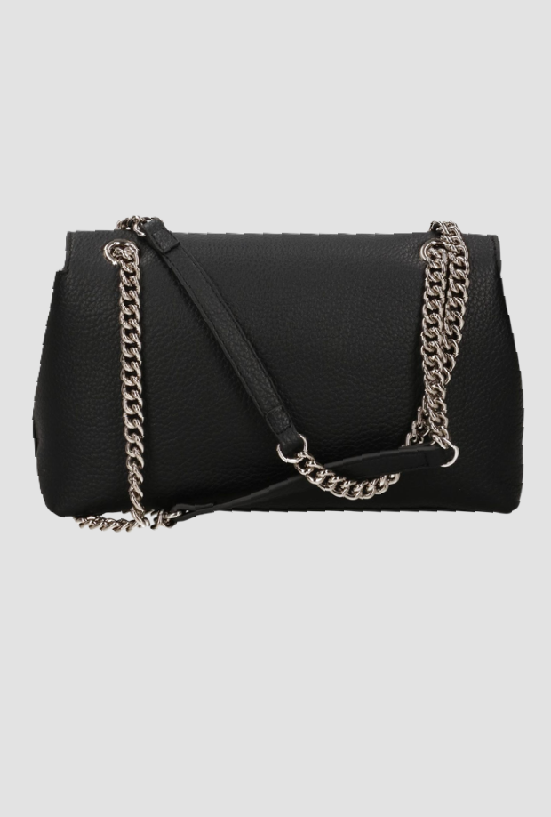 Borsa con tracolla a catena donna nero 