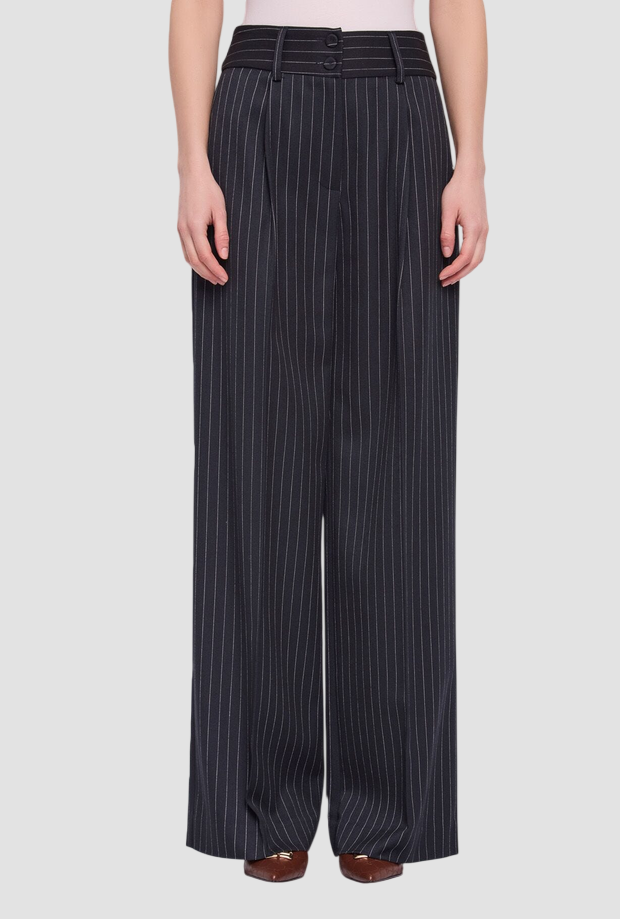 Pantalone a palazzo donna evening blue 
