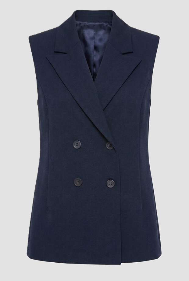 Gilet doppiopetto donna blue 